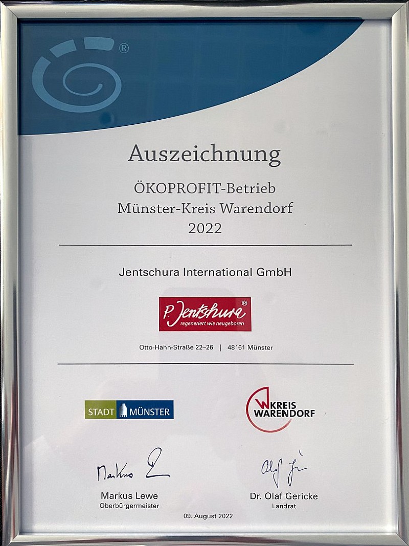 Award-winning sustainability - P. Jentschura – natural products